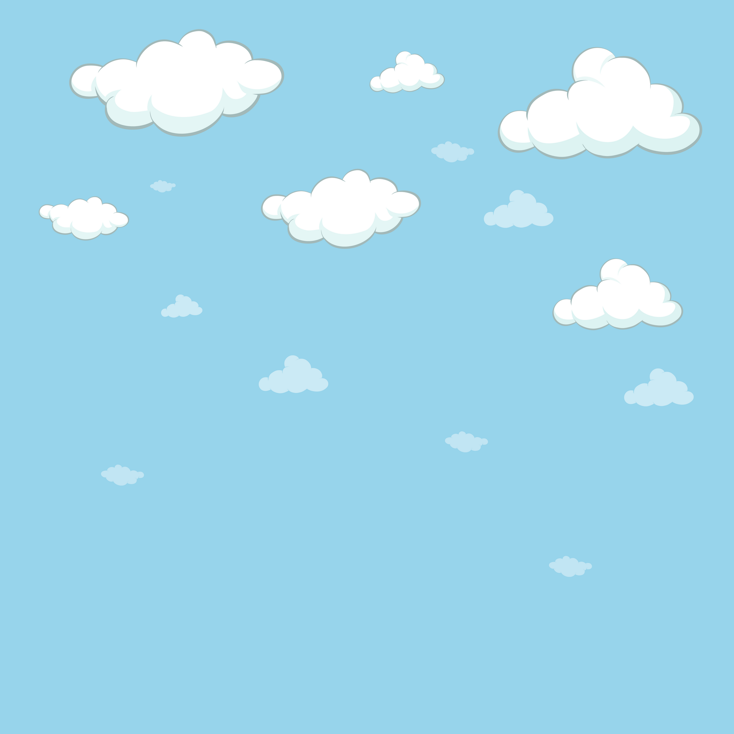 Background template with blue sky